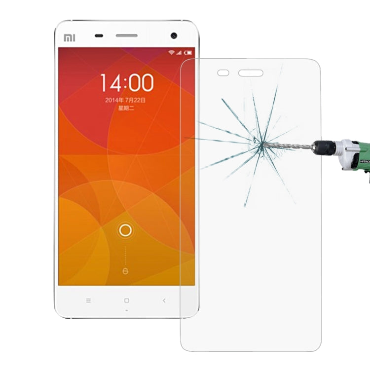 2 PCS for Xiaomi Mi 4 0.26mm 9H Surface Hardness 2.5D Explosion-proof Tempered Glass Screen Film
