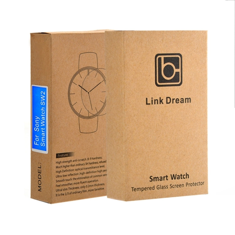 Link Dream 0.2mm Premium Tempered Glass Screen Protector for SONY SW2 Smartwatch