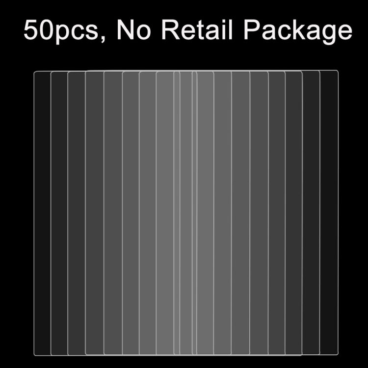 50 PCS for HTC One M9 0.26mm 9H Surface Hardness 2.5D Explosion-proof Tempered Glass Film, No Retail Package