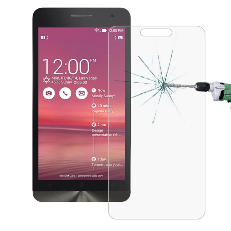 100 PCS 0.26mm 9H+ 2.5D Tempered Glass Film for ASUS ZenFone 6 A600CG (2014)