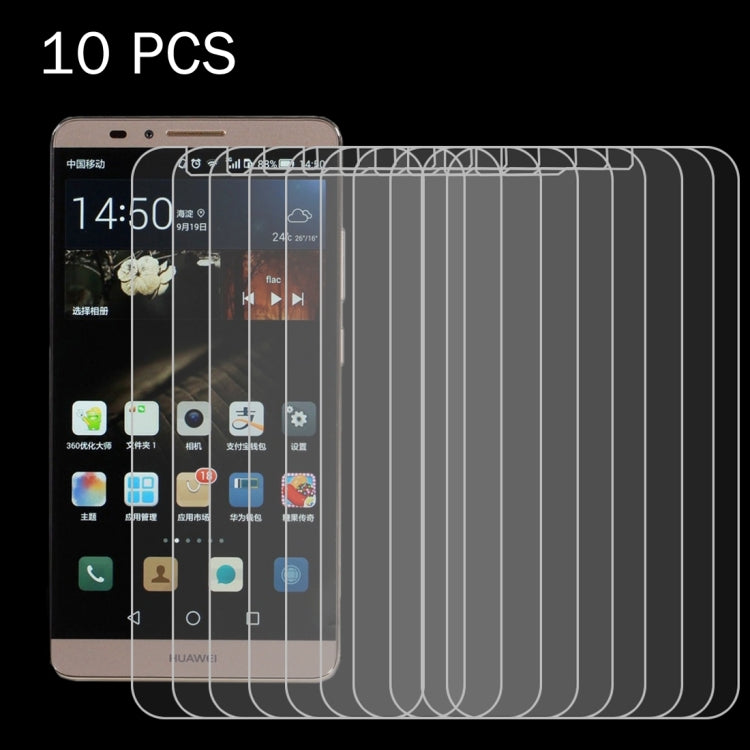 10PCS for Huawei Ascend Mate 7 0.26mm 9H+ Surface Hardness 2.5D Explosion-proof Tempered Glass Film