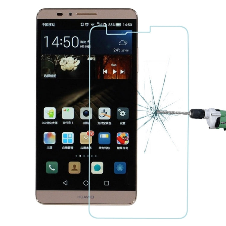 100 PCS for Huawei Ascend Mate 7 0.26mm 9H+ Surface Hardness 2.5D Explosion-proof Tempered Glass Film