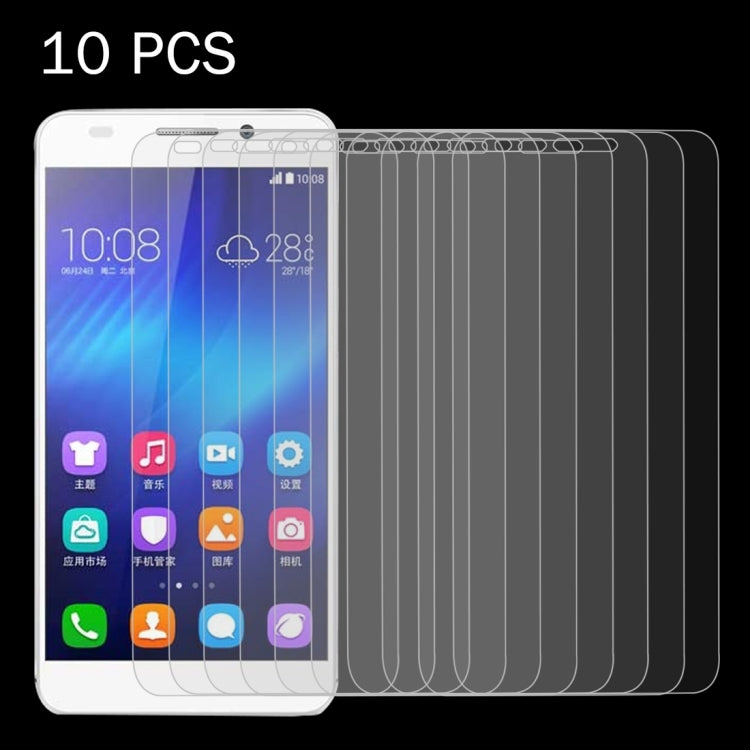 10 PCS for Huawei Honor 6 0.26mm 9H Surface Hardness 2.5D Explosion-proof Tempered Glass Screen Film