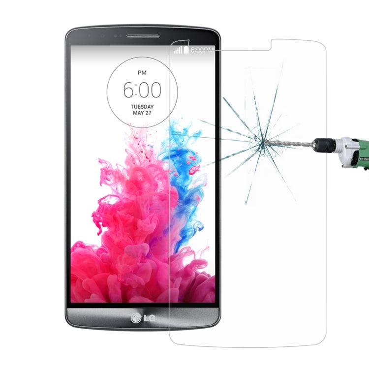 100 PCS for LG G3 / D855 / D856 / D857 / D859 0.26mm 9H Surface Hardness 2.5D Explosion-proof Tempered Glass Screen Film