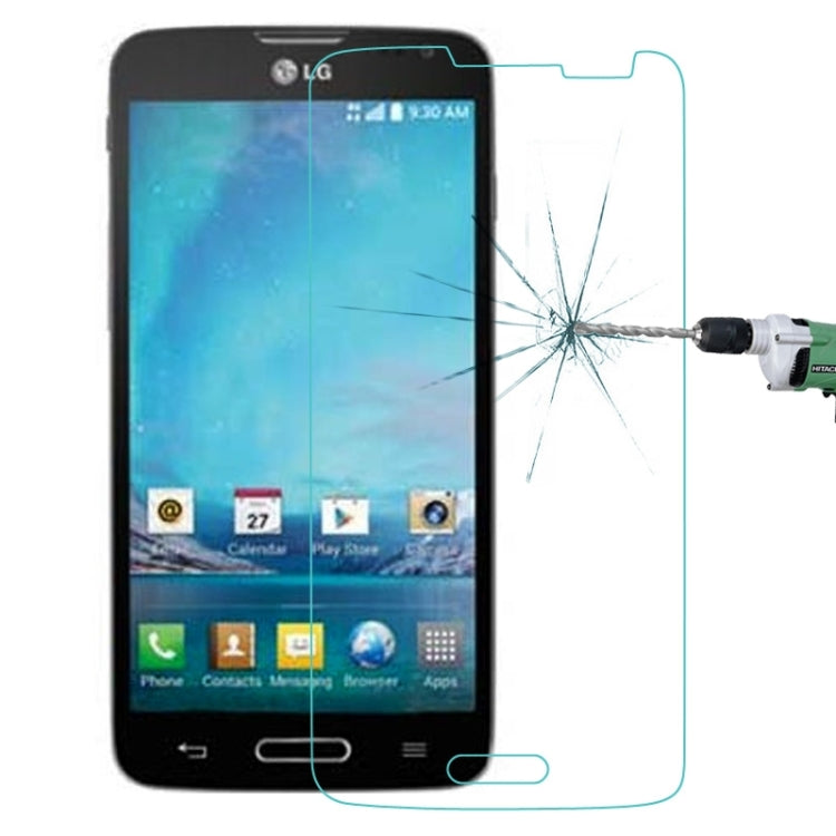 0.26mm 9H+ Surface Hardness 2.5D Explosion-proof Tempered Glass Film for LG L90 / D405