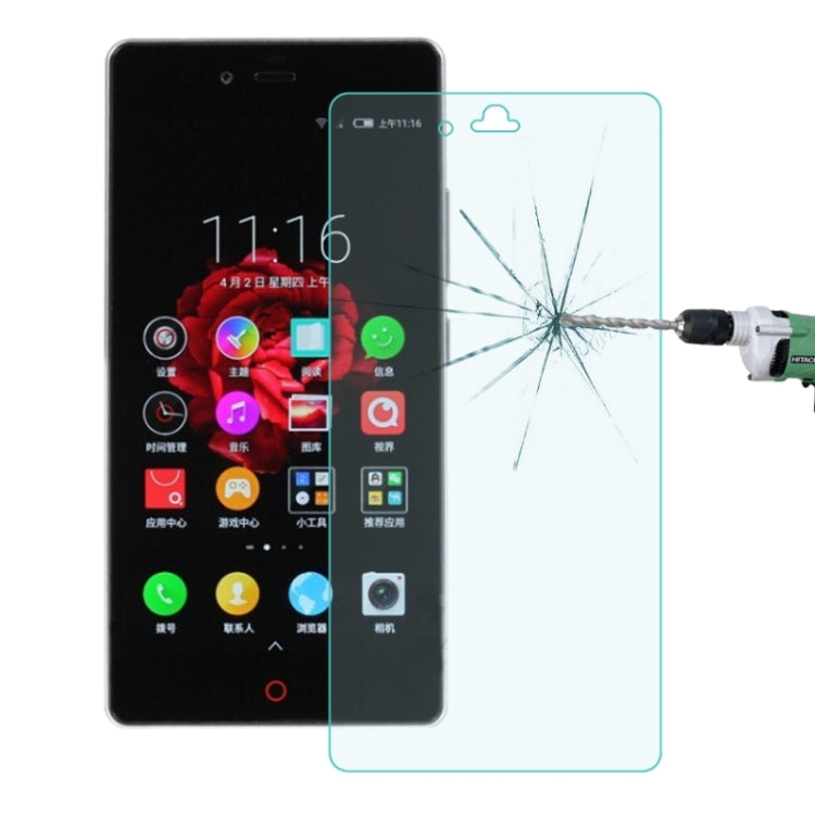 0.26mm 9H+ Surface Hardness 2.5D Explosion-proof Tempered Glass Film for ZTE Nubia Z9 Mini