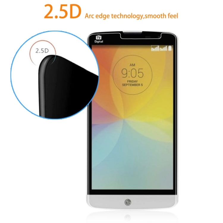 0.33mm 2.5D Privacy Anti Glare Explosion-proof Tempered Glass Film for LG L Prime / D337