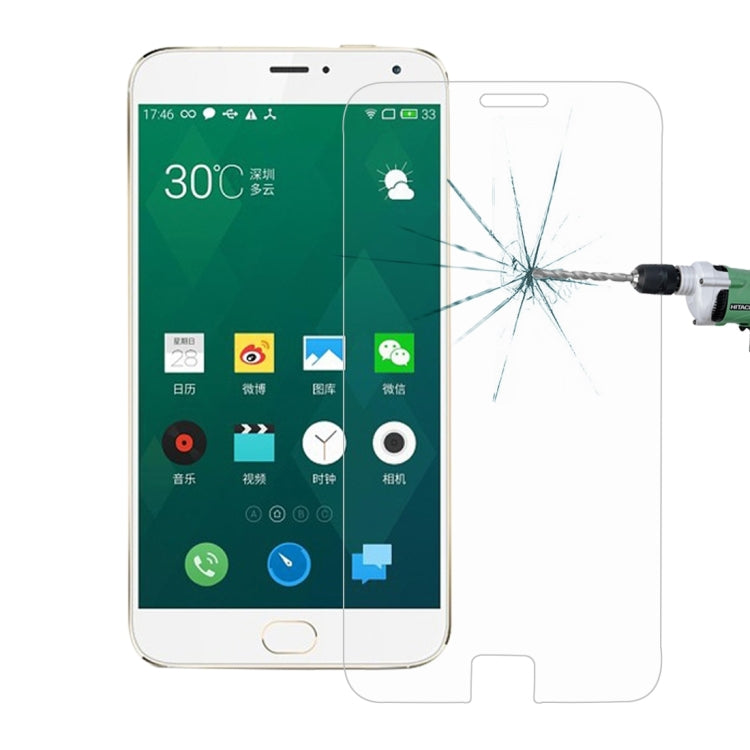 100 PCS for Meizu MX4 Pro 0.26mm 9H Surface Hardness 2.5D Explosion-proof Tempered Glass Screen Film