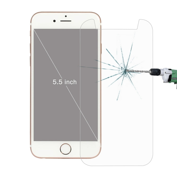 10 PCS 0.26mm 9H Surface Hardness 2.5D Explosion-proof Tempered Glass Screen Film for 5.5 inch Mobile Phones