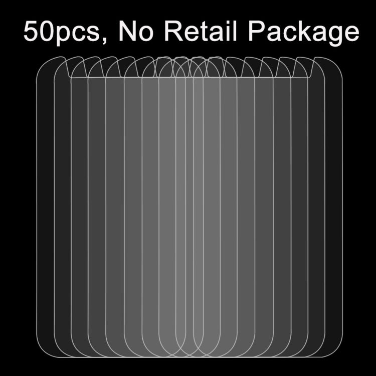 50 PCS 5.3 inch Mobile Phones 0.26mm 9H Surface Hardness 2.5D Explosion-proof Tempered Glass Film, No Retail Package