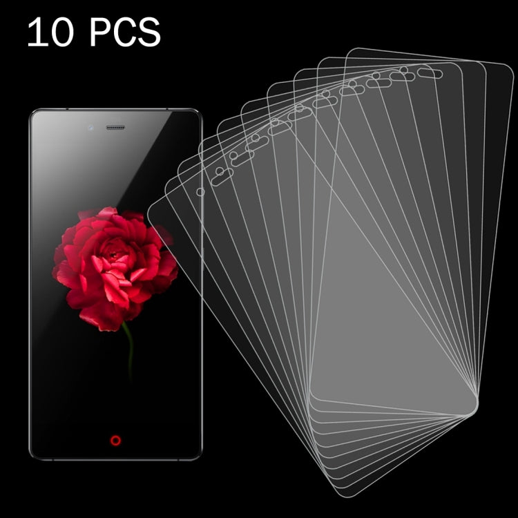 10 PCS for ZTE Nubia Z9 Max 0.26mm 9H Surface Hardness 2.5D Explosion-proof Tempered Glass Screen Film