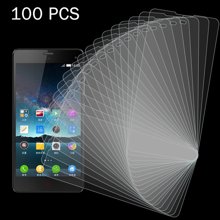 100 PCS for ZTE Nubia Z7 Max 0.26mm 9H Surface Hardness 2.5D Explosion-proof Tempered Glass Screen Film