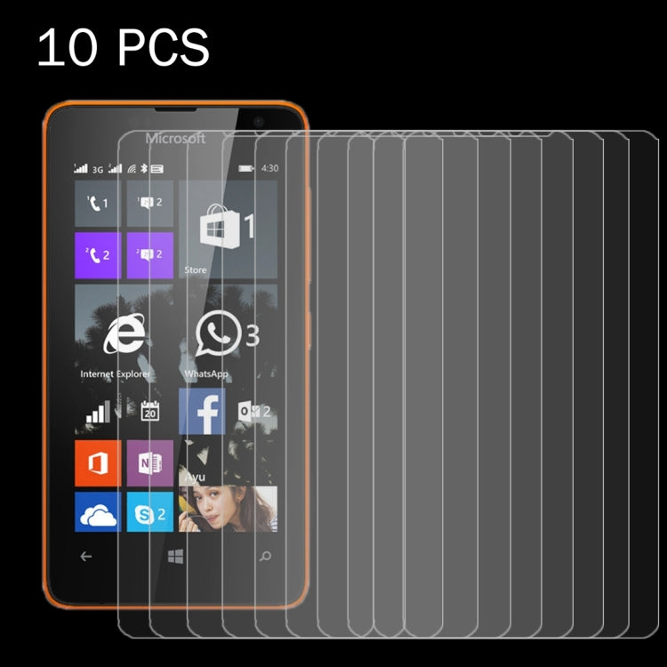 10PCS for Microsoft Lumia 430 0.26mm 9H+ Surface Hardness 2.5D Explosion-proof Tempered Glass Film