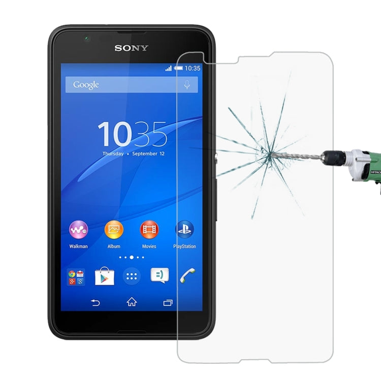 100 PCS for Sony Xperia E4G 0.26mm 9H Surface Hardness 2.5D Explosion-proof Tempered Glass Screen Film