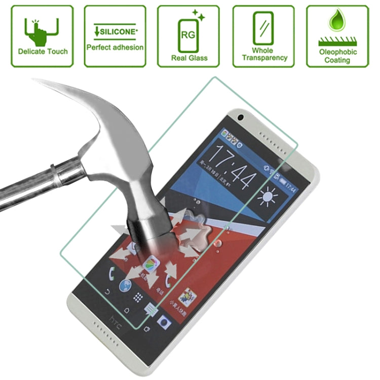 0.4mm Ultra-thin Explosion-proof Tempered Glass Film for HTC Desire 800 / 816