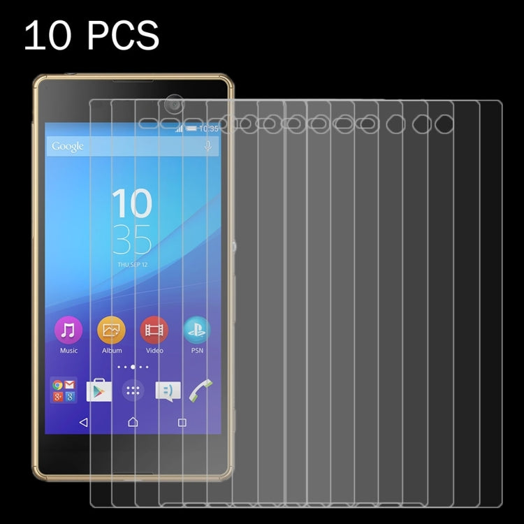 10 PCS for Sony Xperia M5 0.26mm 9H Surface Hardness 2.5D Explosion-proof Tempered Glass Screen Film