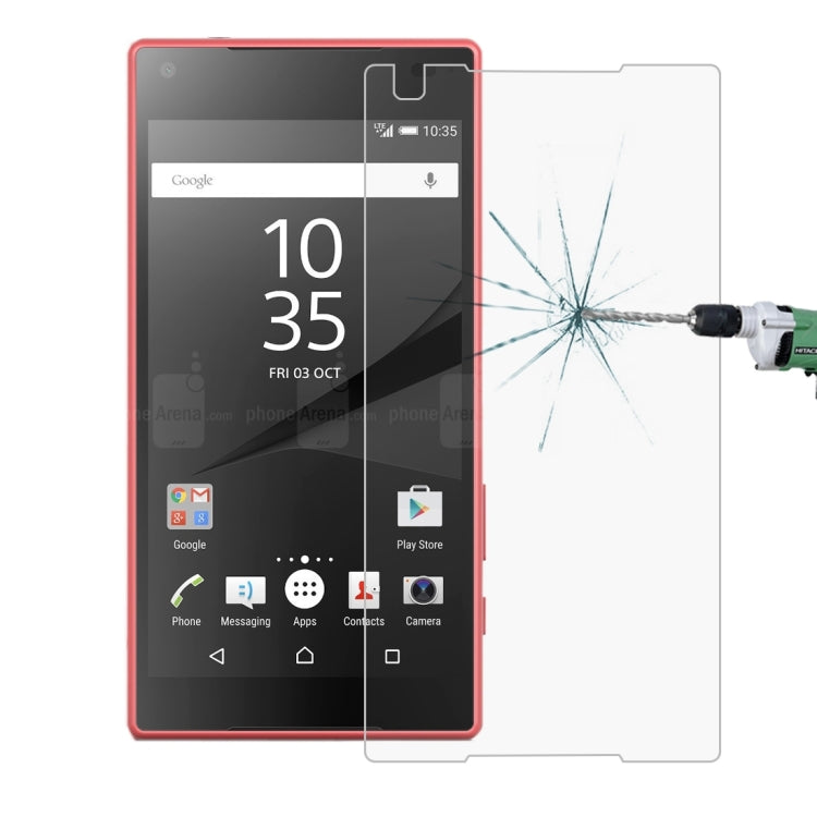 10 PCS for Sony Xperia Z5 Compact 0.26mm 9H Surface Hardness 2.5D Explosion-proof Tempered Glass Screen Film