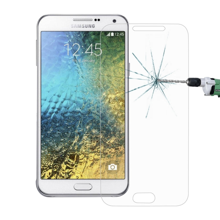 10 PCS for Galaxy E7 / E700 0.26mm 9H Surface Hardness 2.5D Explosion-proof Tempered Glass Screen Film