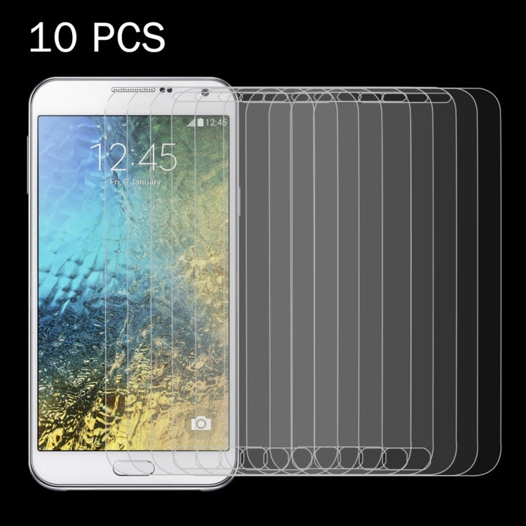 10 PCS for Galaxy E5 / E500 0.26mm 9H Surface Hardness 2.5D Explosion-proof Tempered Glass Screen Film