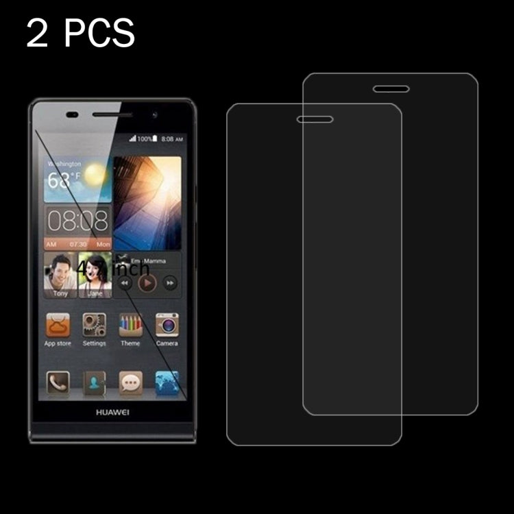 2 PCS for Huawei P9 0.26mm 9H Surface Hardness 2.5D Explosion-proof Tempered Glass Screen Film