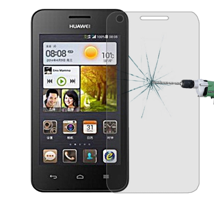 100 PCS for Huawei Ascend Y330 0.26mm 9H Surface Hardness 2.5D Explosion-proof Tempered Glass Screen Film
