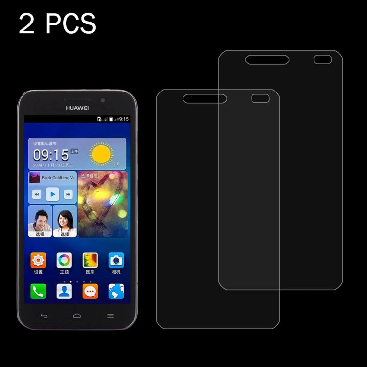 2 PCS for  Huawei G660 0.26mm 9H+ Surface Hardness 2.5D Explosion-proof Tempered Glass Film