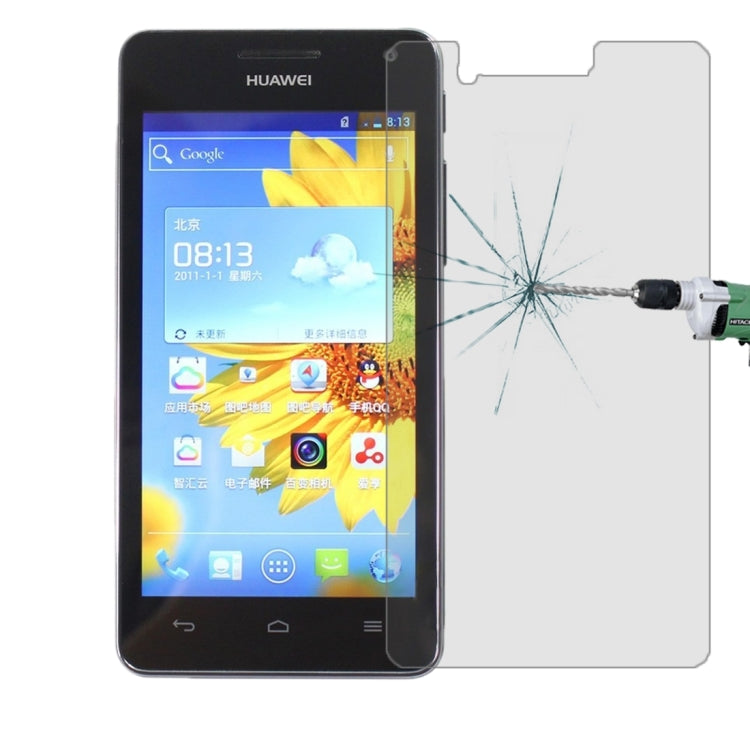 100 PCS for  Huawei U9508 0.26mm 9H Surface Hardness 2.5D Explosion-proof Tempered Glass Screen Film