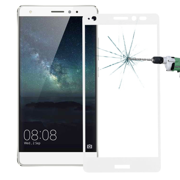 0.26mm 9H Surface Hardness Explosion-proof Colorized Silk-screen Tempered Glass Full Screen Film for Huawei Mate S