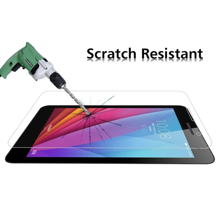 100 PCS 0.4mm 9H+ Surface Hardness 2.5D Explosion-proof Tempered Glass Film for Huawei Honor Play MediaPad T1 / T1-701U