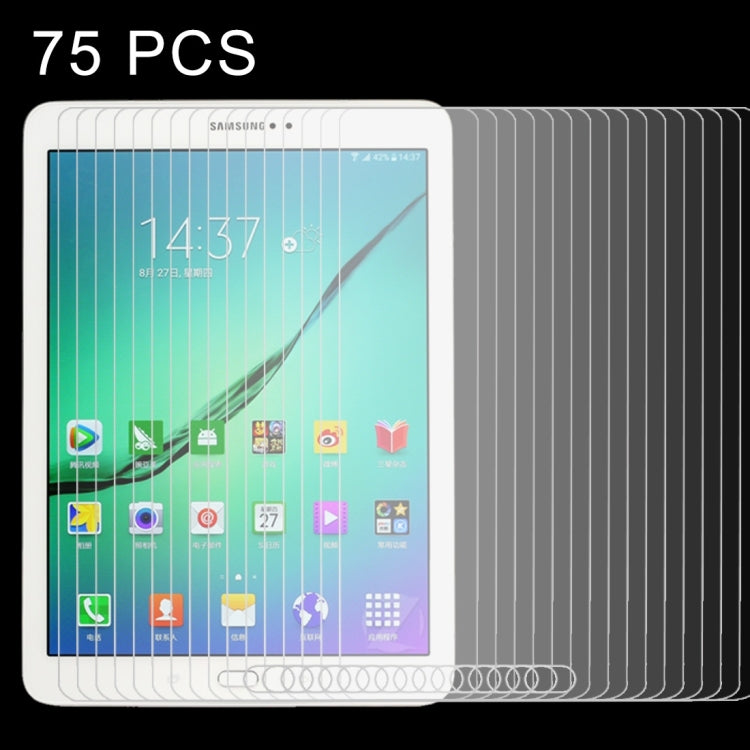 75 PCS 0.4mm 9H Surface Hardness Explosion-proof Tempered Glass Film for Galaxy Tab S2 9.7 / T810 / T815