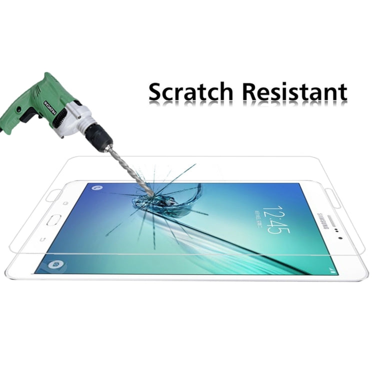 0.4mm 9H+ Surface Hardness 2.5D Explosion-proof Tempered Glass Film for Galaxy Tab S2 8.0 / T710 / T715