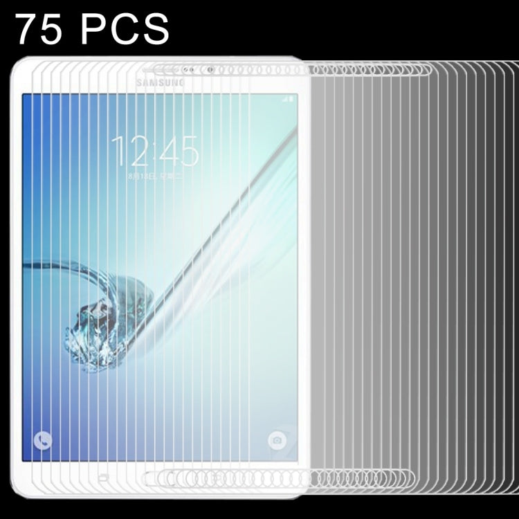 75 PCS 0.4mm 9H+ Surface Hardness 2.5D Explosion-proof Tempered Glass Film for Galaxy Tab S2 8.0 / T710 / T715