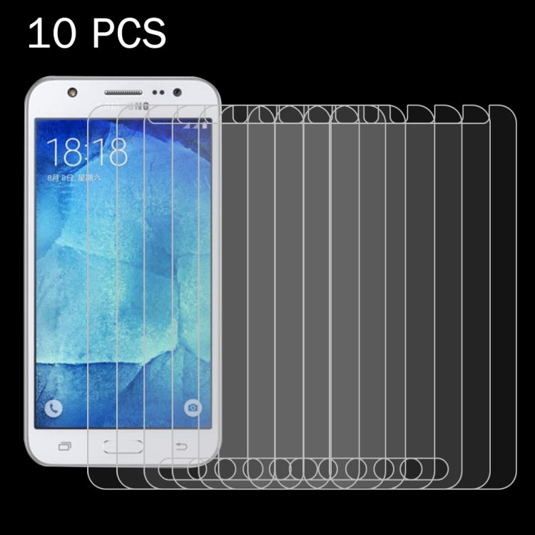 10PCS for Galaxy J5 / J500 0.26mm 9H+ Surface Hardness 2.5D Explosion-proof Tempered Glass Film