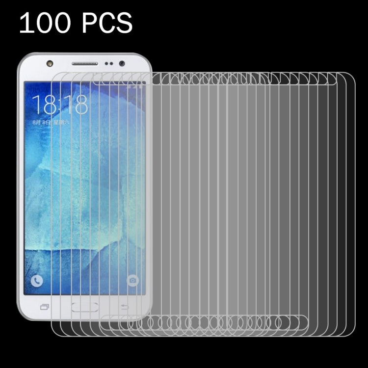 100 PCS for Galaxy J5 / J500 0.26mm 9H+ Surface Hardness 2.5D Explosion-proof Tempered Glass Film