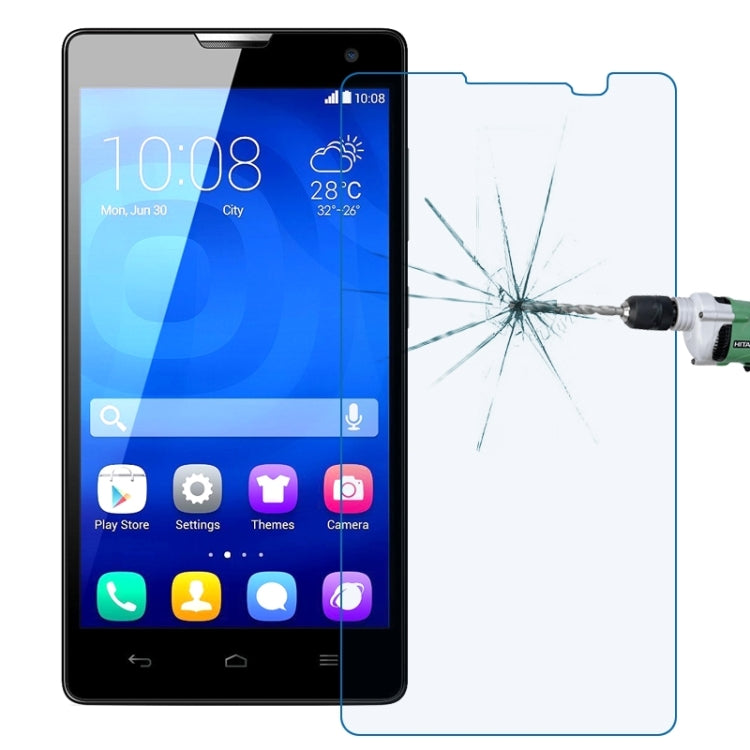 0.30mm 9H+ Surface Hardness 2.5D Explosion-proof Anti Blue-ray Tempered Glass Film for Huawei Honor 3C / H30