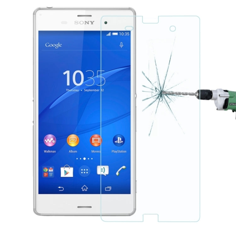 0.26mm 9H+ Surface Hardness Explosion-proof Front + Tempered Glass Film for Sony Xperia Z3