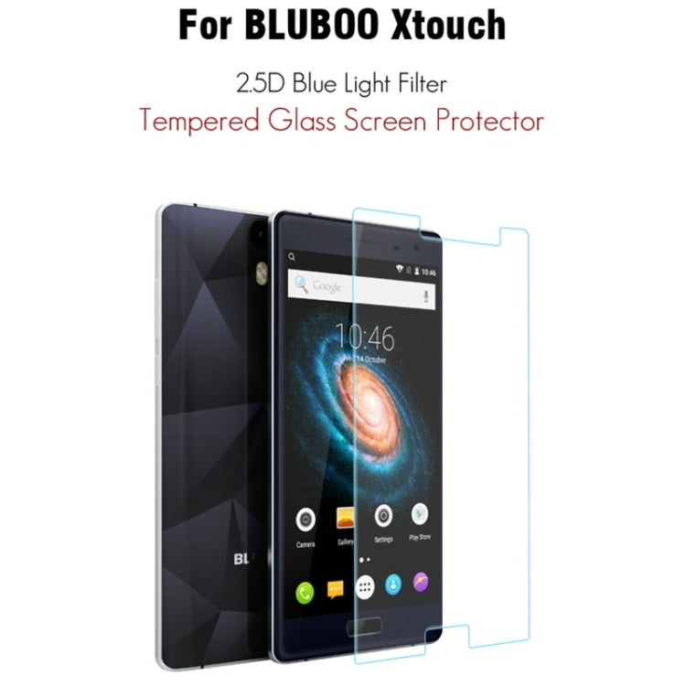 0.3mm 2.5D Blue Light Filter Explosion-proof Tempered Glass Film for Bluboo Xtouch