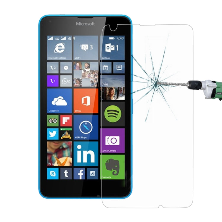 100 PCS for Microsoft Lumia 640 0.26mm 9H Surface Hardness 2.5D Explosion-proof Tempered Glass Screen Film