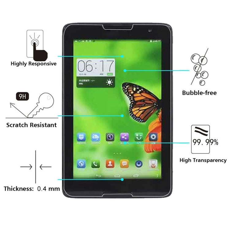 75 PCS for Lenovo A5500 / A8-50 0.4mm 9H+ Surface Hardness 2.5D Explosion-proof Tempered Glass Film