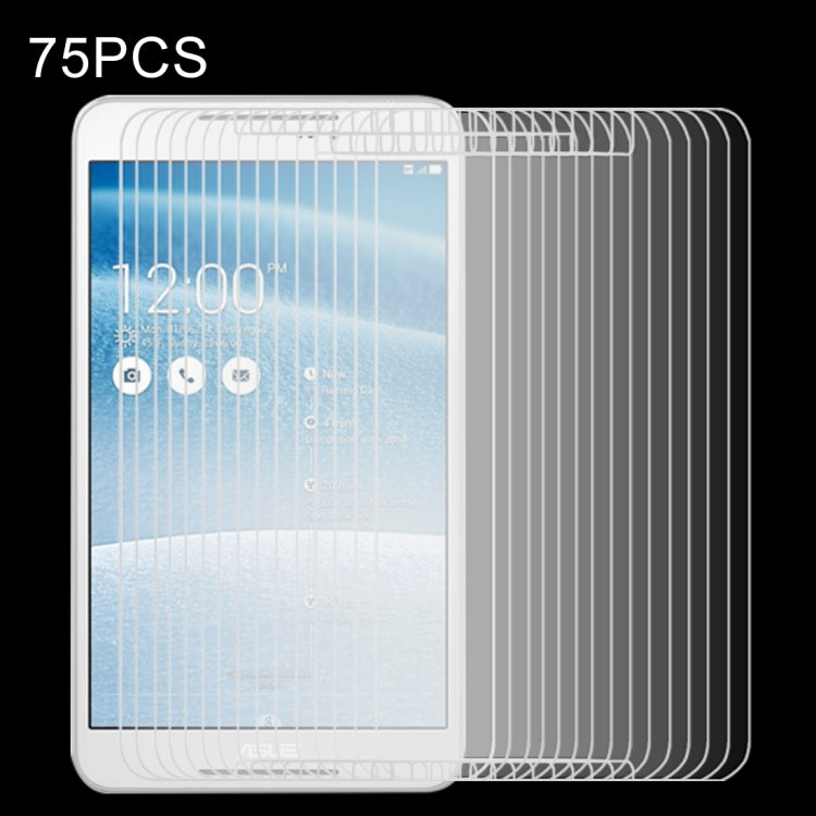 75 PCS for ASUS Fonepad 8 / FE380CG 0.4mm 9H+ Surface Hardness 2.5D Explosion-proof Tempered Glass Film