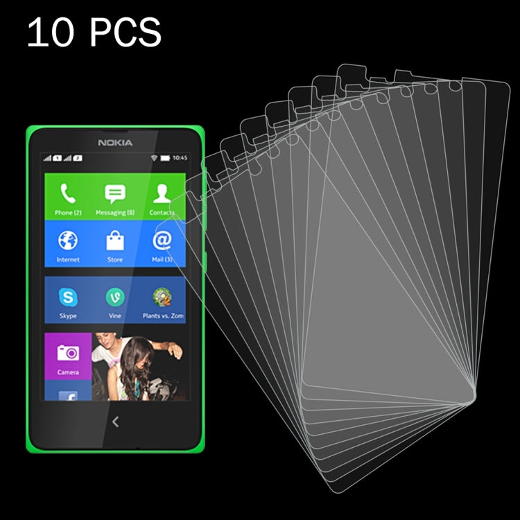 10 PCS for Nokia XL 0.26mm 9H+ Surface Hardness 2.5D Explosion-proof Tempered Glass Film