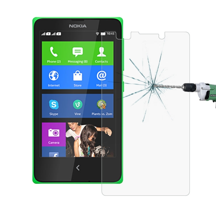 100 PCS for Nokia XL 0.26mm 9H+ Surface Hardness 2.5D Explosion-proof Tempered Glass Film