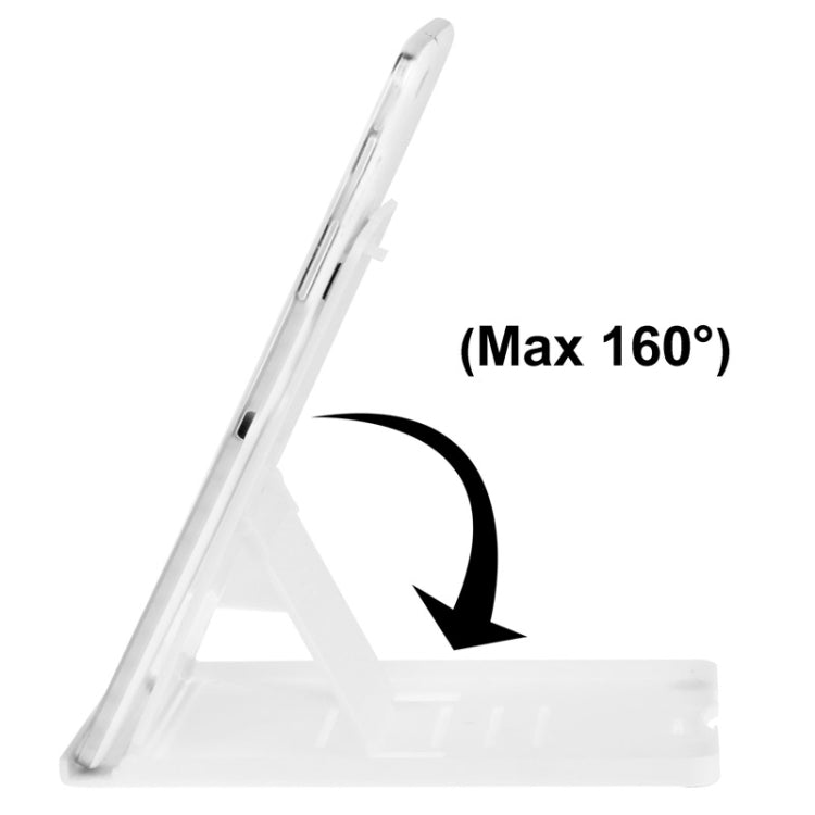 Universal Foldable Tablet Holder with Adjustable Angle Viewing, White (160 Degrees)(White)