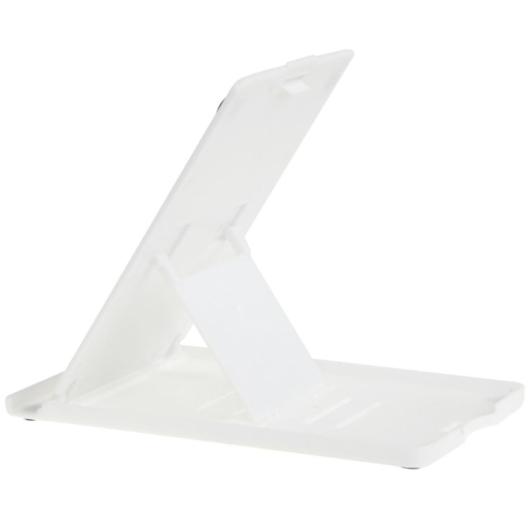 Universal Foldable Tablet Holder with Adjustable Angle Viewing, White (160 Degrees)(White)