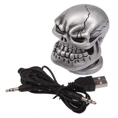 USB Powered Creative Skull Style Mini Metal Speaker for (Desktop PC/Laptop Notebook/mobile phone/MP3/MP4 player)