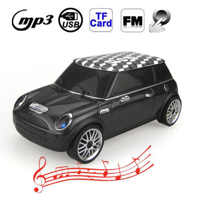 Music Car Style Mini Portalbe MP3 Bass Speaker Support Micro SD / TF Card & USB & FM
