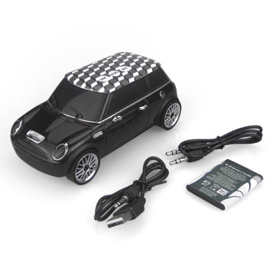 Music Car Style Mini Portalbe MP3 Bass Speaker Support Micro SD / TF Card & USB & FM