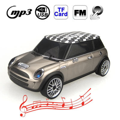 Music Car Style Mini Portalbe MP3 Bass Speaker Support Micro SD / TF Card & USB & FM