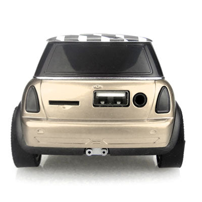 Music Car Style Mini Portalbe MP3 Bass Speaker Support Micro SD / TF Card & USB & FM