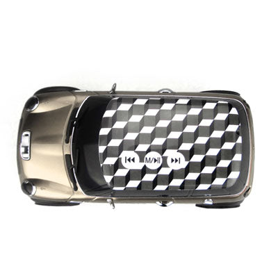 Music Car Style Mini Portalbe MP3 Bass Speaker Support Micro SD / TF Card & USB & FM